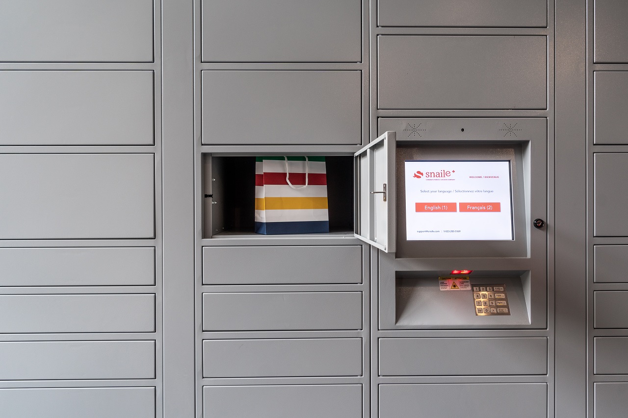 Snaile Inc., parcel storage lockers, contactless delivery, multi-residential, Toronto