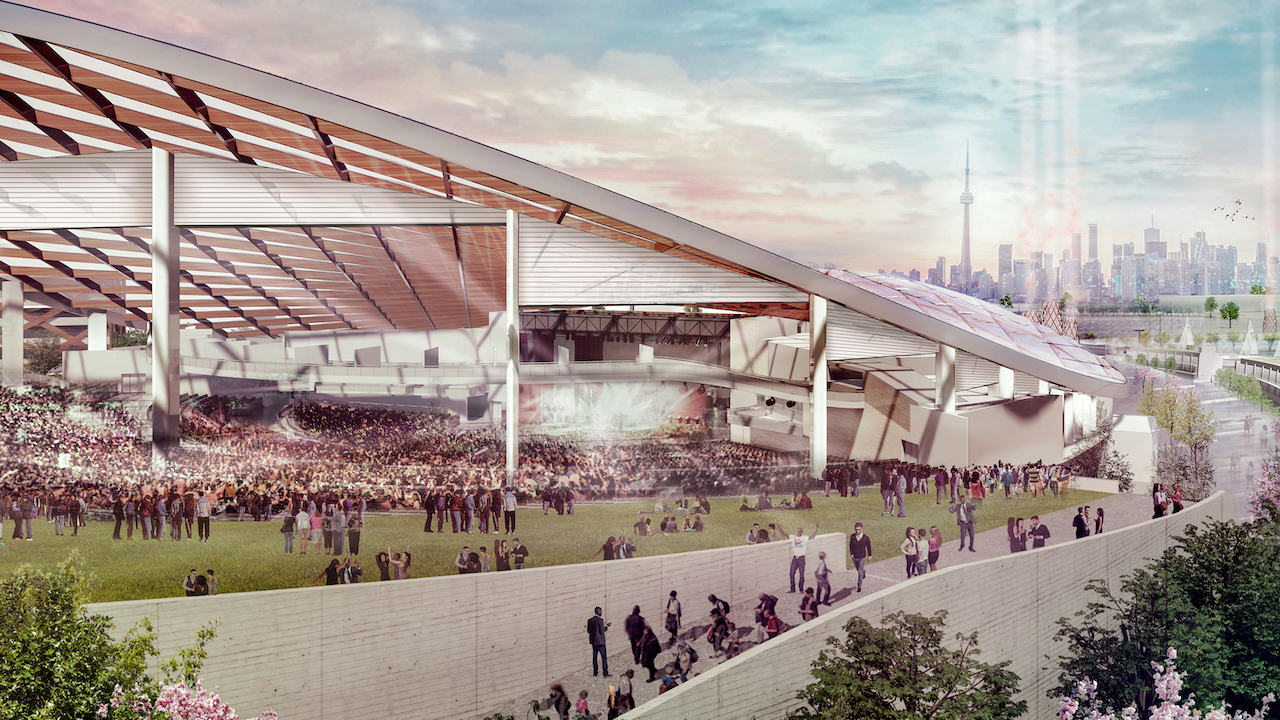 Live Nation's venue to replace the Budweiser Stage at Ontario Place, image courtesy of Live Nation Entertainment