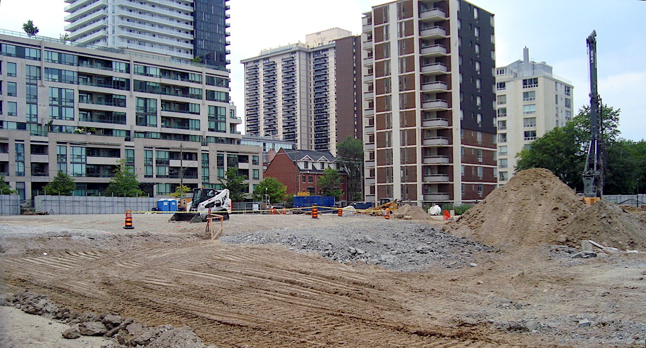 Site of Untitled Toronto, designed by Pharrell Williams, IBI Group for Reserve Properties and Westdale Properties