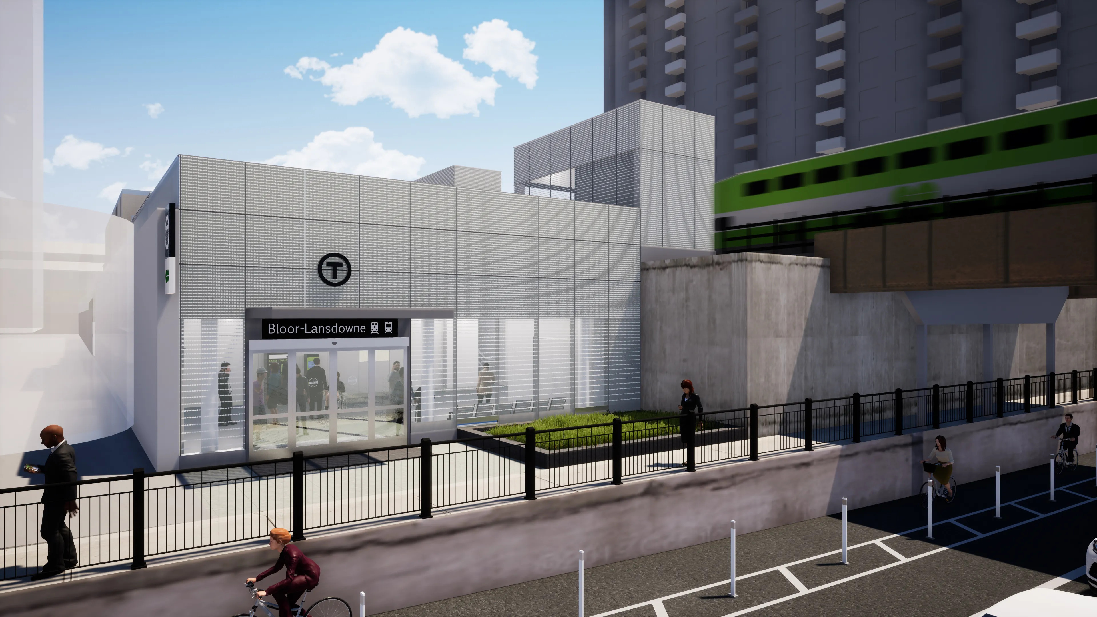 Rendering of future Bloor-Lansdowne Station
