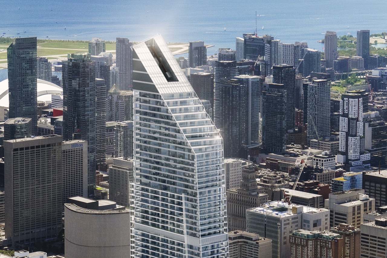 Concord Sky in Toronto by Kohn Pedersen Fox Associates (KPF) working with Toronto's architects—Alliance for Concord Adex, formerly for Cresford