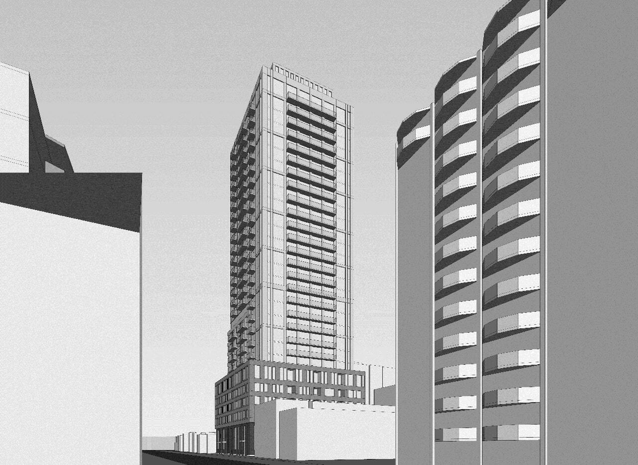 40 Raglan Avenue, Toronto, designed by Graziani and Corazza Architects for Hazelview Investments.