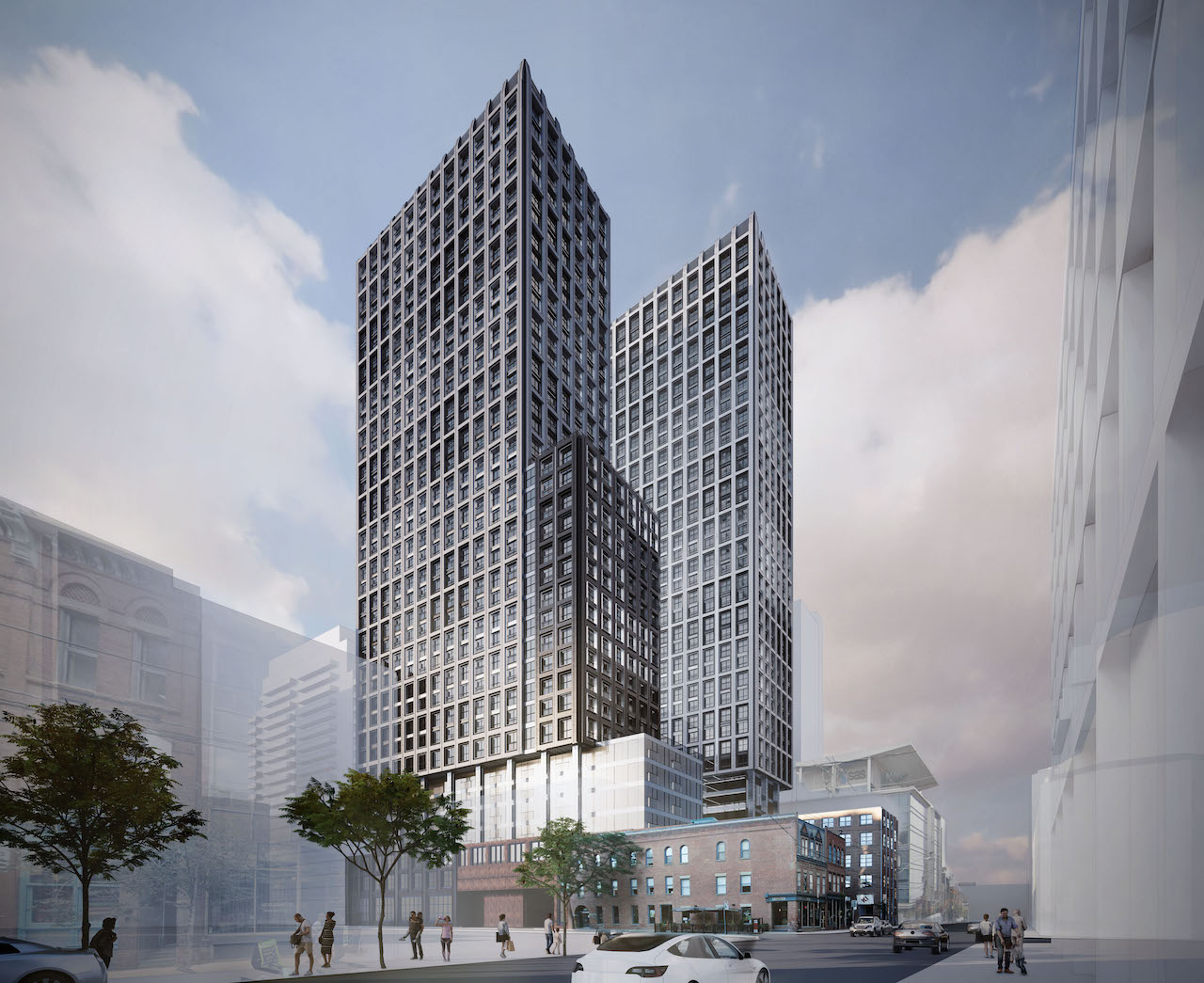The Grainger and The Sanderson, Toronto, designed by Turner Fleischer Architects for Fitzrovia