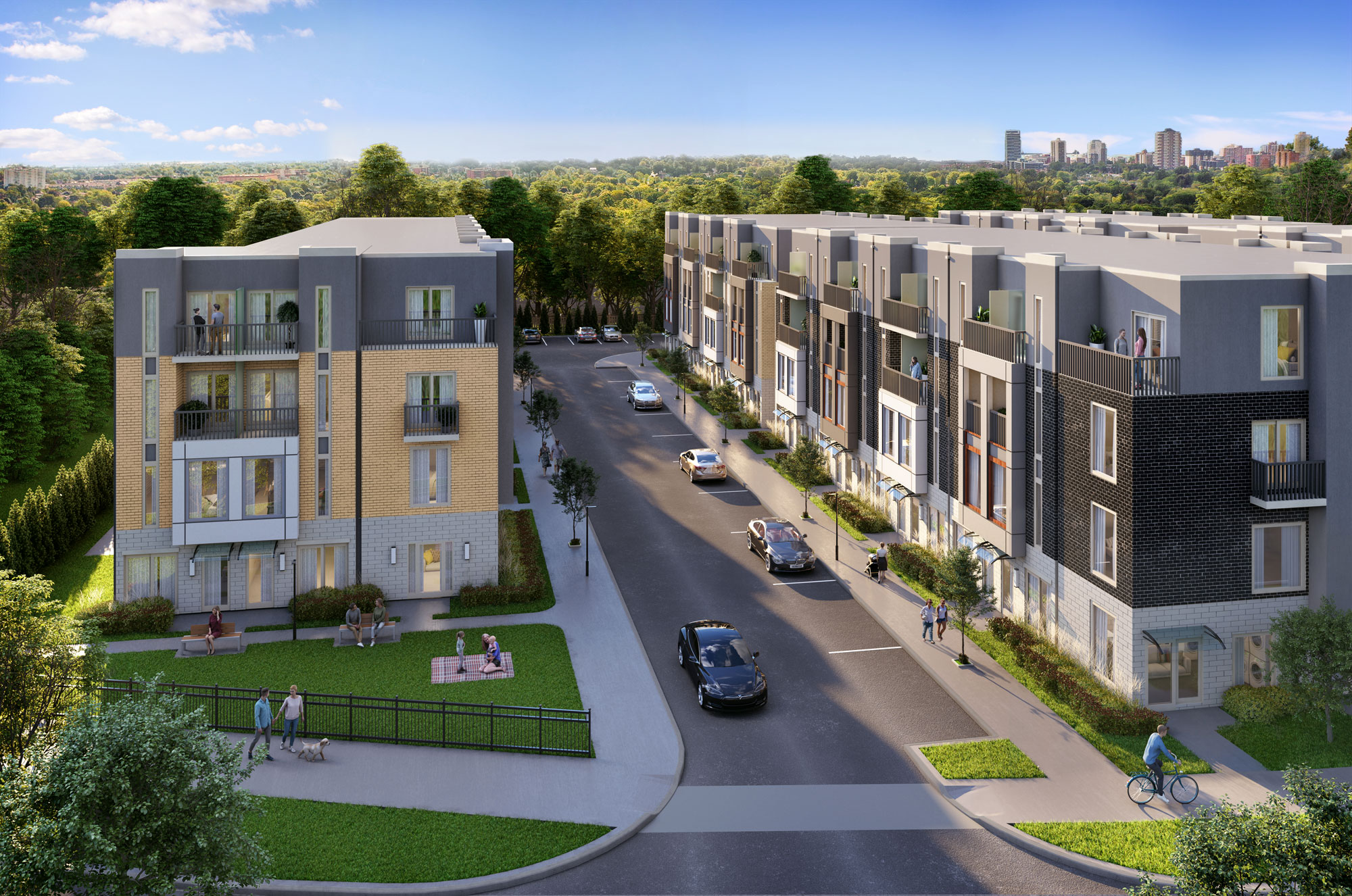 Huntingdale Towns Approved After Retail Added to Proposal UrbanToronto