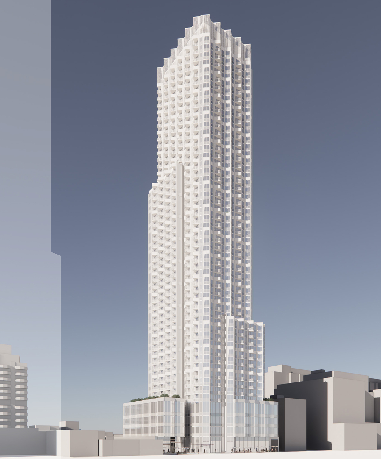 Sawtooth-Edged 50-Storey Proposal Would Replace St Clair-Yonge Office  Building | UrbanToronto