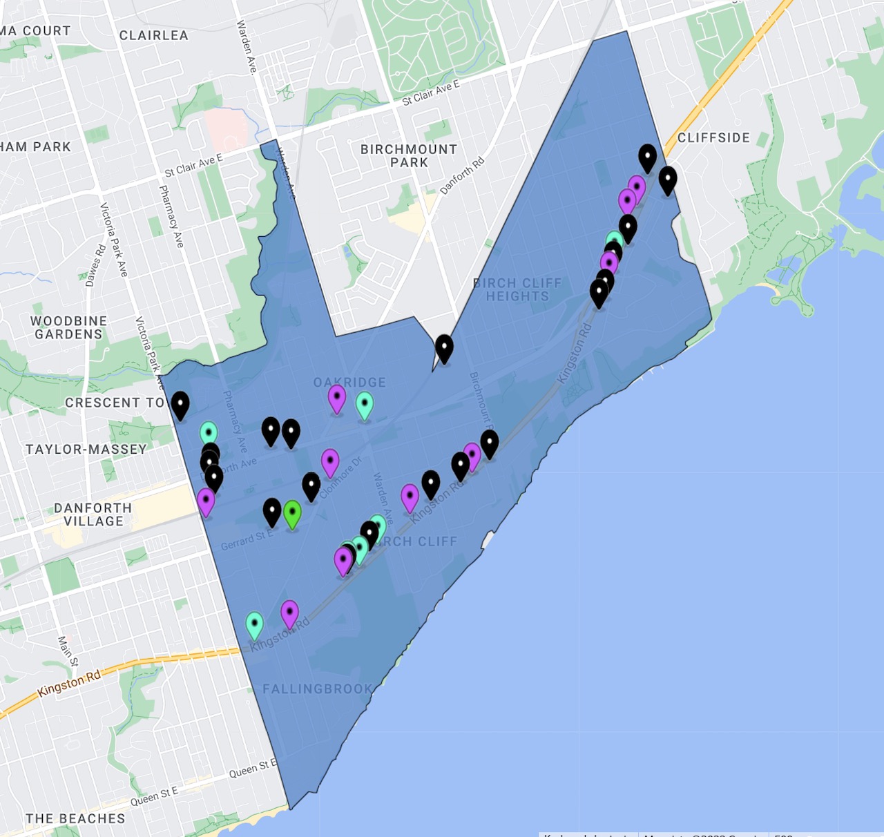 UTPro Instant Report for MLS Zone E06 Identified 37 total projects in the Southern Scarborough Zone