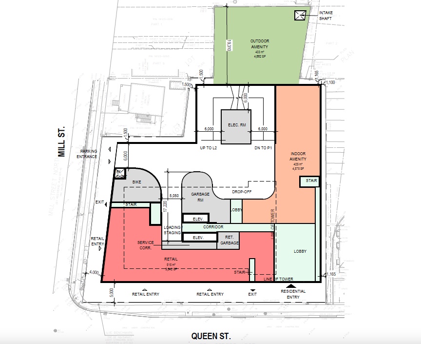 118 Queen Street West, Brampton, ground floor plan