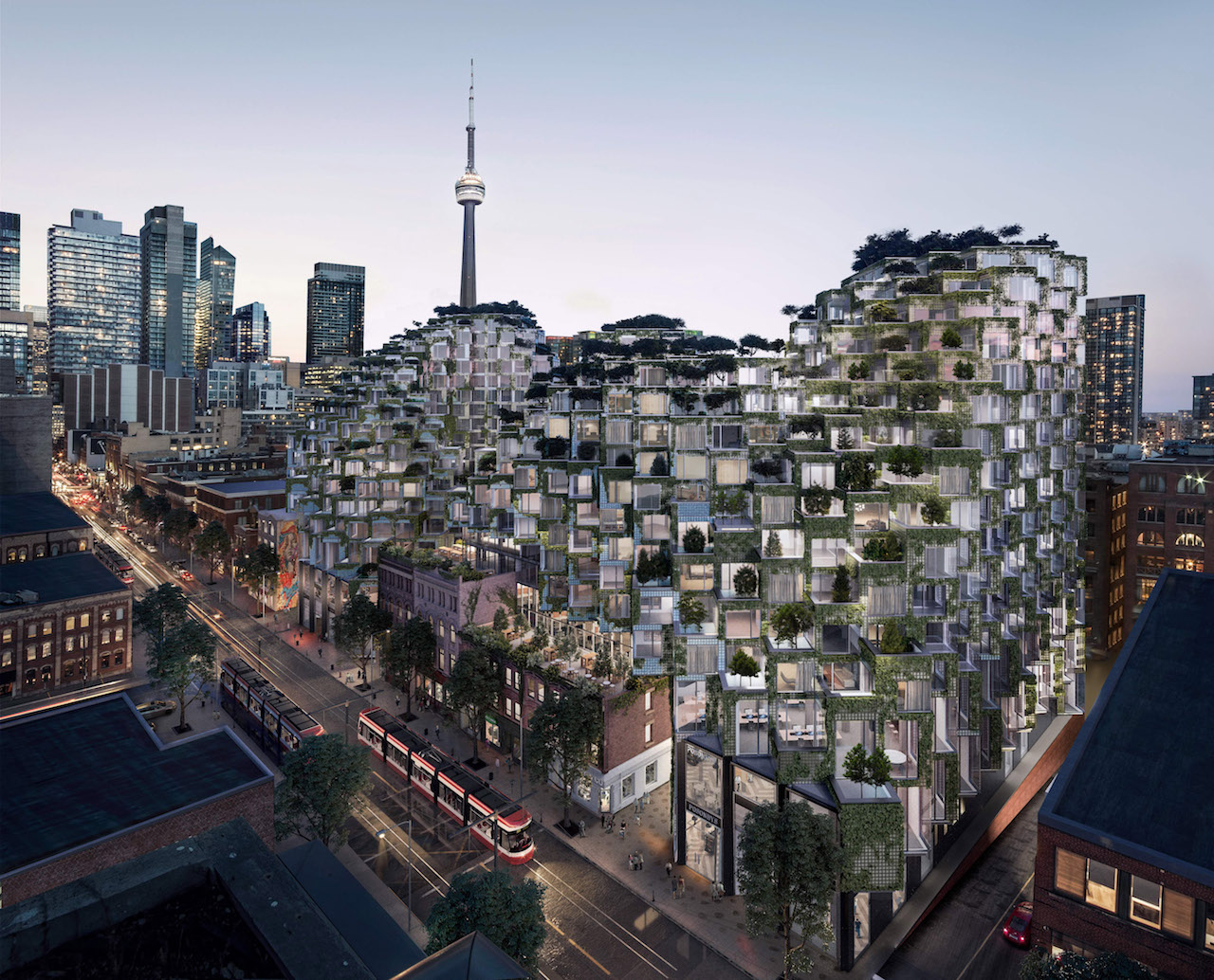 KING Toronto Boasts New Glass Block Wall While Scaffolds Come Down