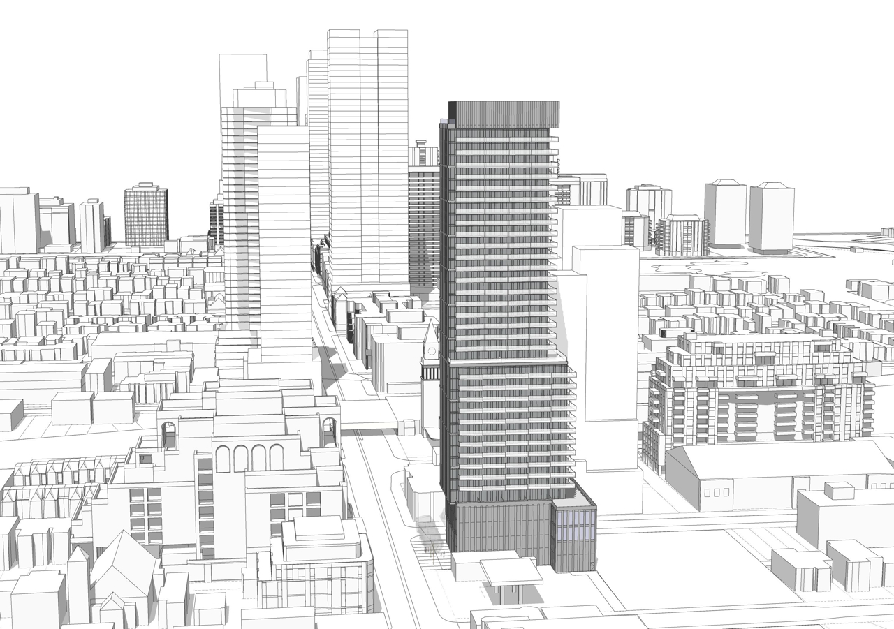 Yonge Street Resubmission in Rosedale Bounces Height to 35 Storeys