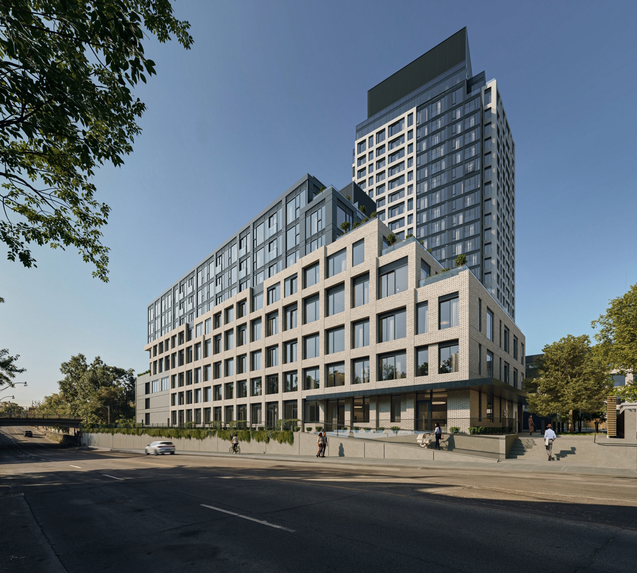 The Spoke Topped-Off in Carlton Village, Cladding Nearly Complete