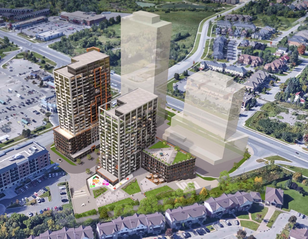 Quartet of Towers Up to 33 Storeys Planned at Yonge and Bernard in Richmond Hill