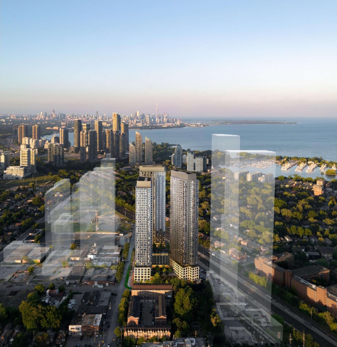Three-Tower Rental Community Proposed Beside Mimico GO