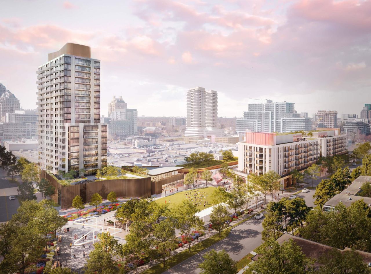 Crane Installed as Bayview Village North Block Construction Advances