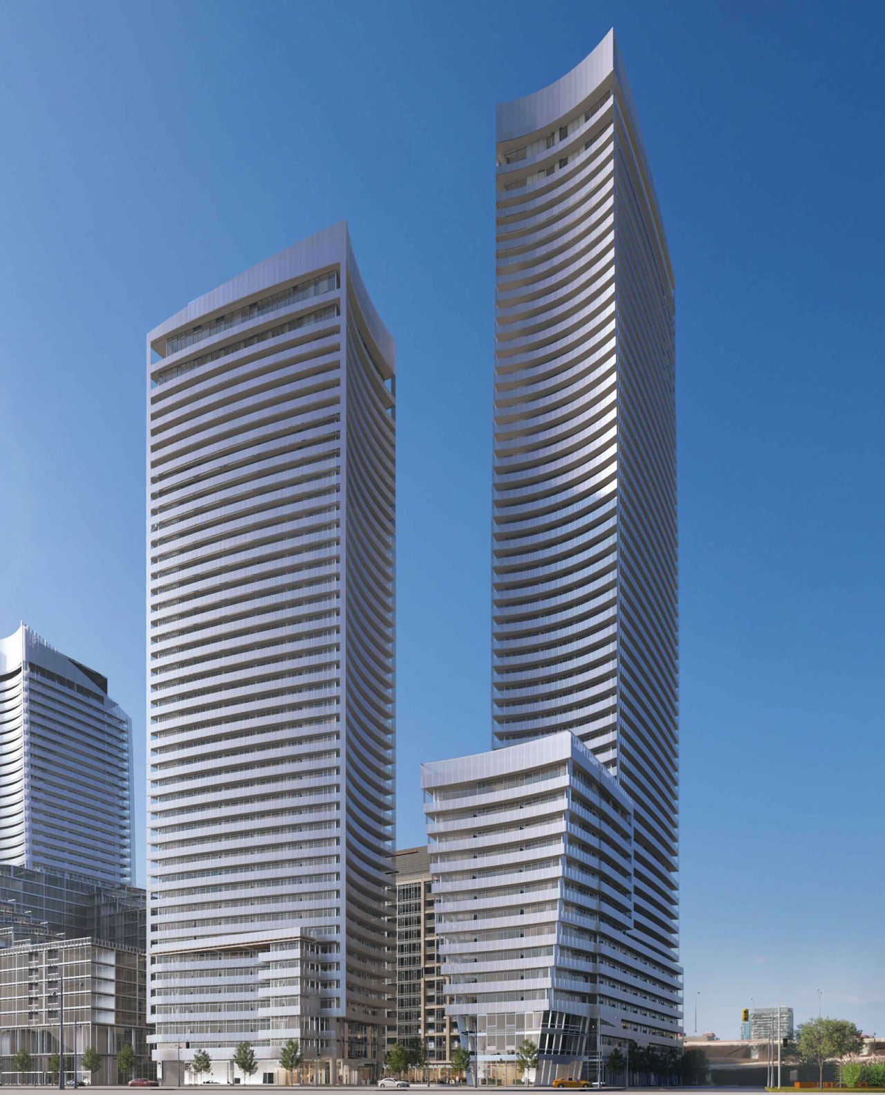 Pinnacle Lakeside Towers Begin to Rise in Toronto's East Bayfront