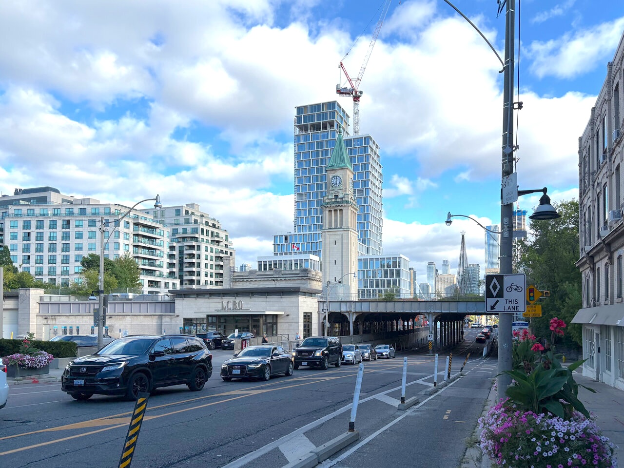James at Scrivener Square's Crane Comes Down as Cladding Progresses
