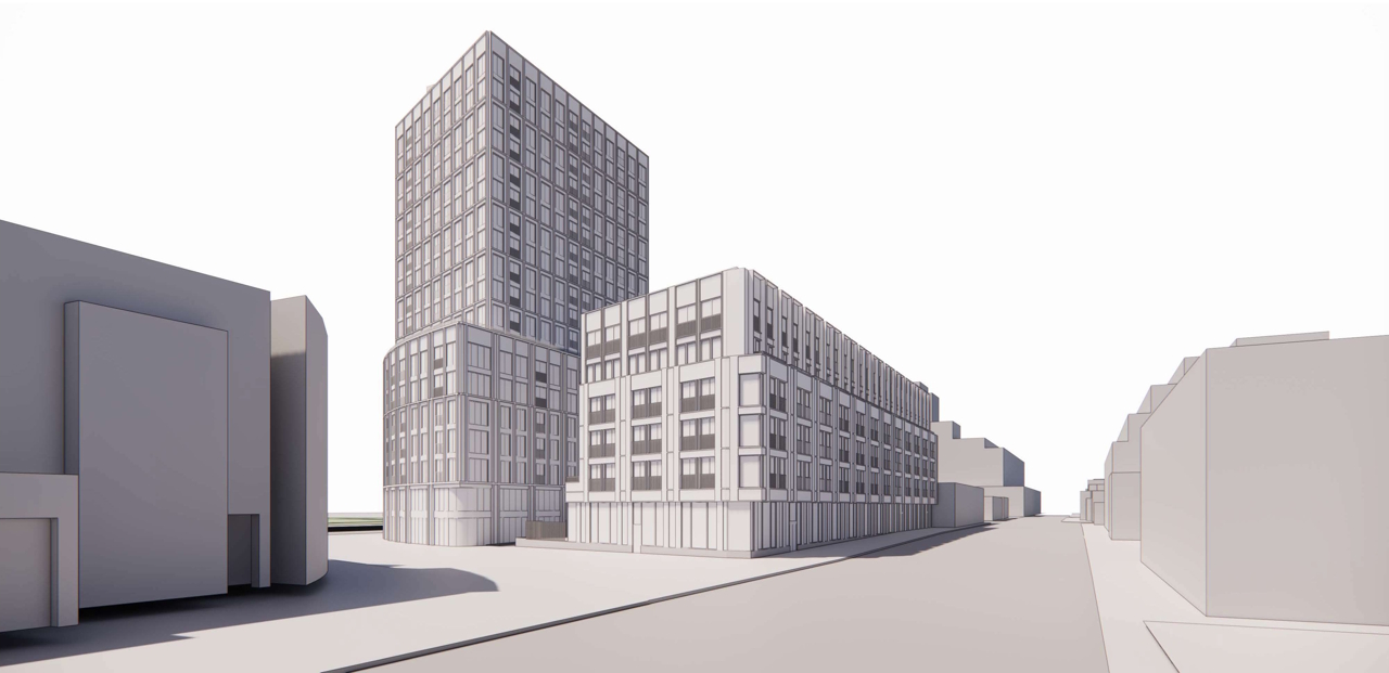 CreateTO Revises Proposal for Two Rental Buildings on Queen near Coxwell