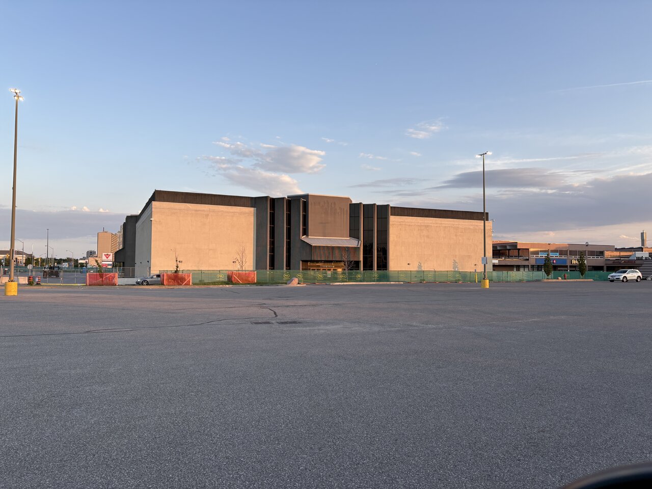 Former Hudson's Bay location at Centerpoint Mall prepared for subway construction