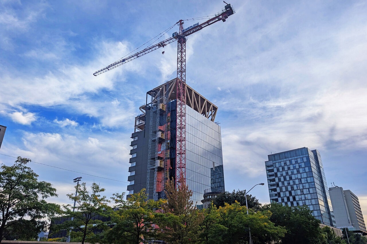 U of T's Academic Wood Tower Nears Full Height