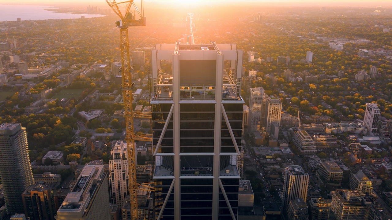 Crown Enclosure Advances as One Bloor West's Upper Floors Fill In