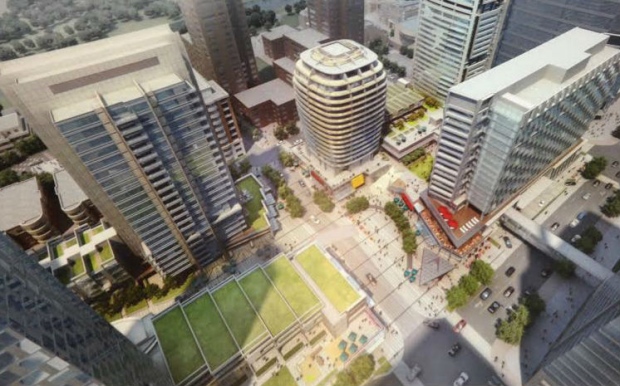 Eau Claire West, Calgary, Canada by GWL and NORR