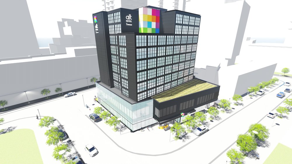 ALT Hotel, Calgary, Canada by Groupe Germain, Homes by Avi and LEMAYMICHAUD Architecture Design ALT Hotel, Calgary, Canada, Groupe Germain, Homes by Avi, LEMAYMICHAUD