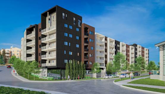 Rendering of development, image via City of Calgary