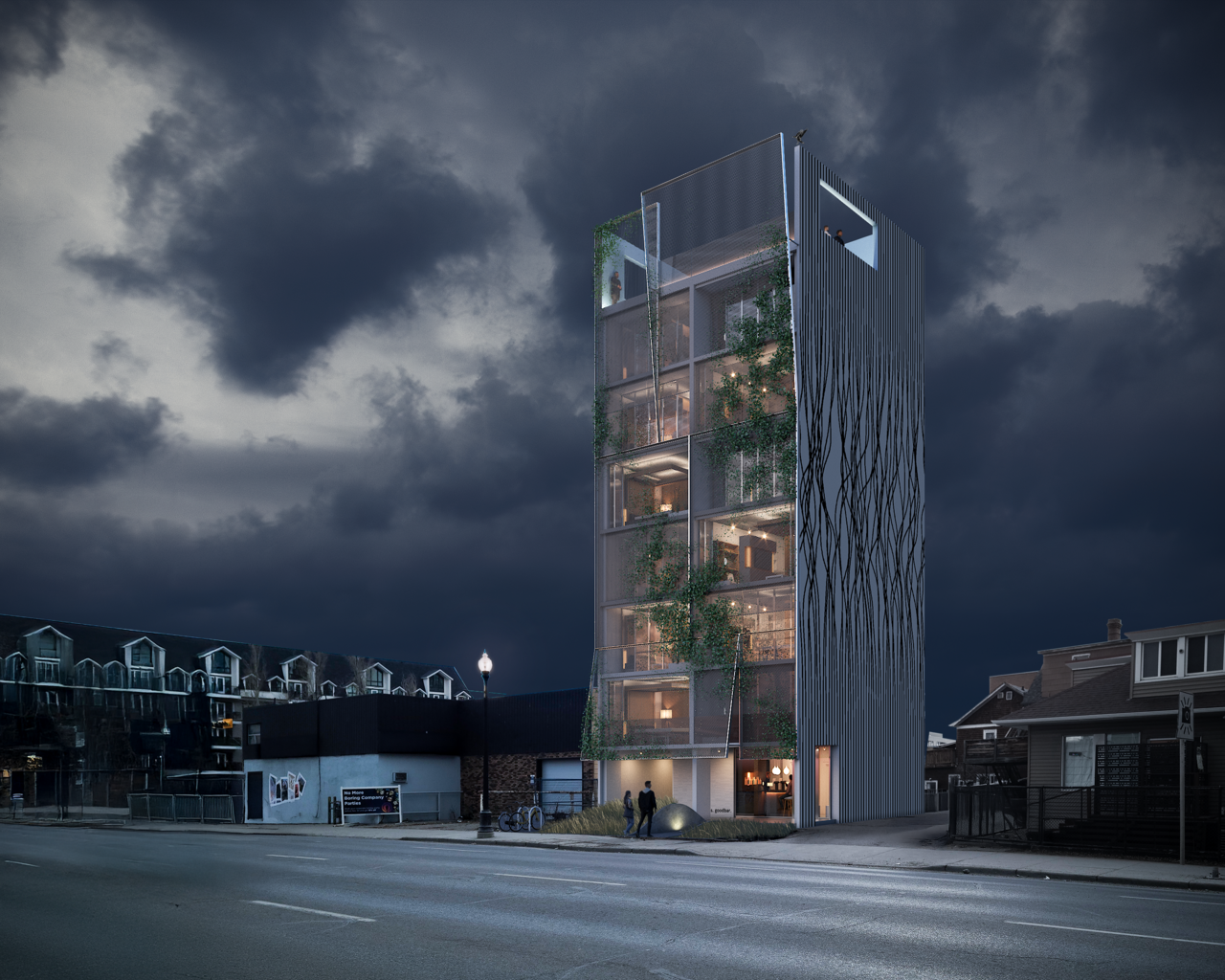 Rendering of proposal, image via MODA