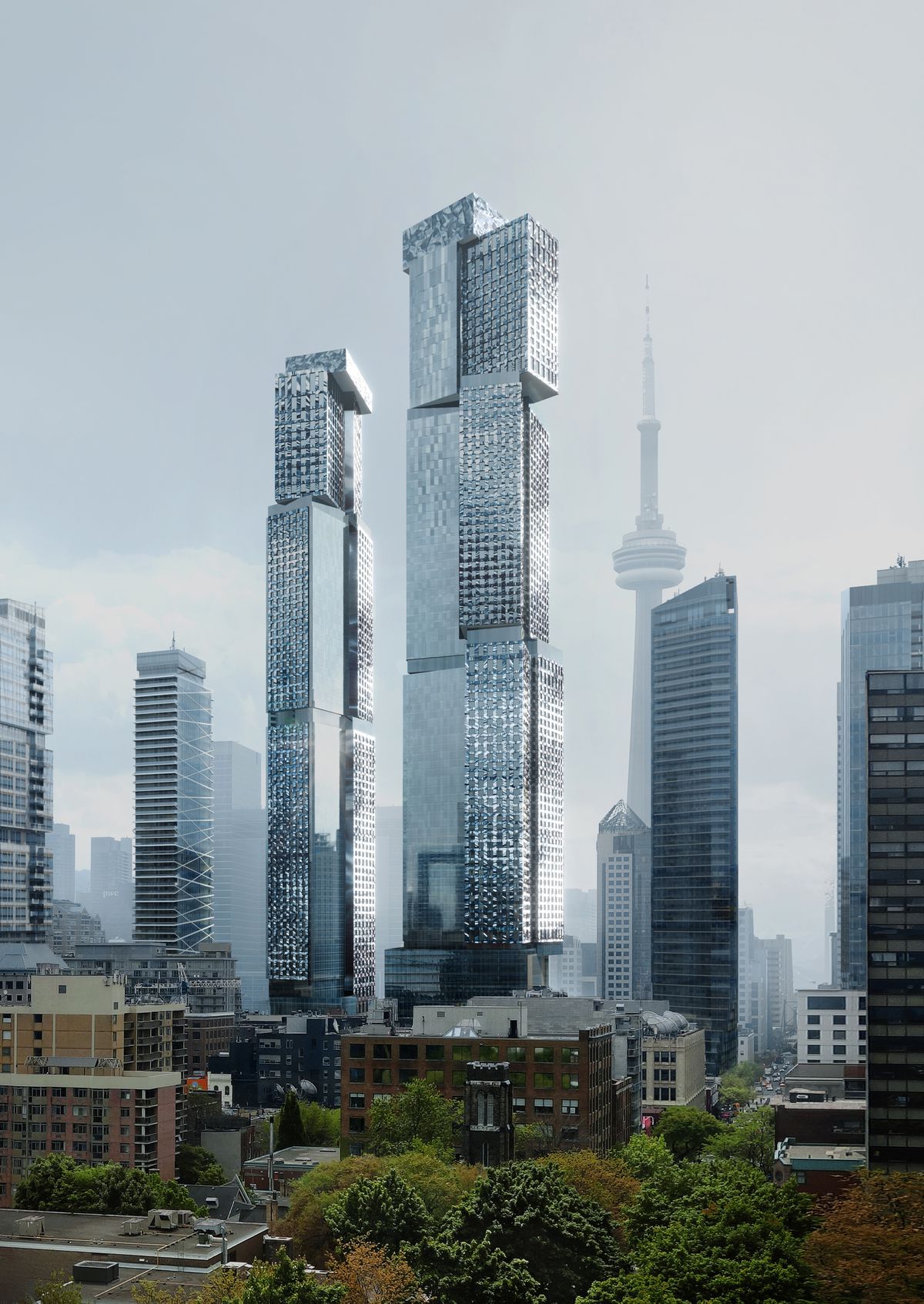 Gehry Towers, designed by Gehry Partners for Great Gulf, Dream, and Westdale Properties