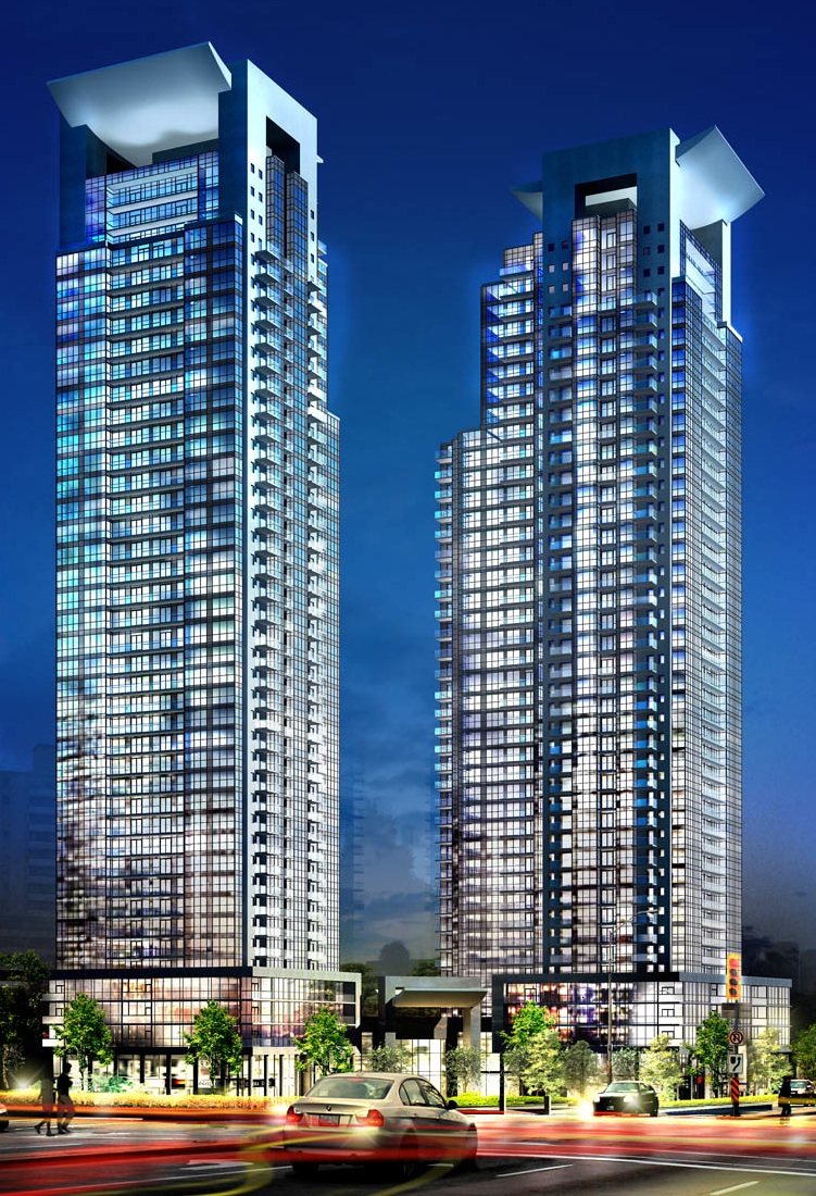 Gibson Square Condominiums, image courtesy of Menkes Gibson Square Condominiums Toronto by Menkes and Rafael + Bigauskas Architects